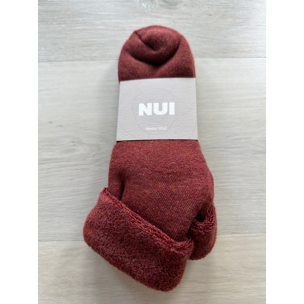Nui Organics Lounge Socks Rust Size 7/9y New With Tags